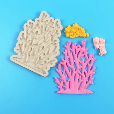 

Seaweed Coral Silicone Fondant Mold For DIY Cake Pastry Chocolate Dessert Lace Decoration Supplies Kitchen Baking Tool