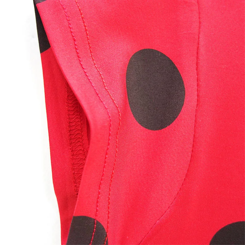 Fantasia Spandex Ladybug Costumes kids dress cosplay Christmas party girls children lady bug Zentai Suit halloween costume wig