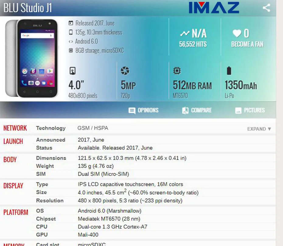 IMAZ 4 ''TP мобильный сенсорный экран для Blu Studio J1 S050Q дигитайзер панель Объектив