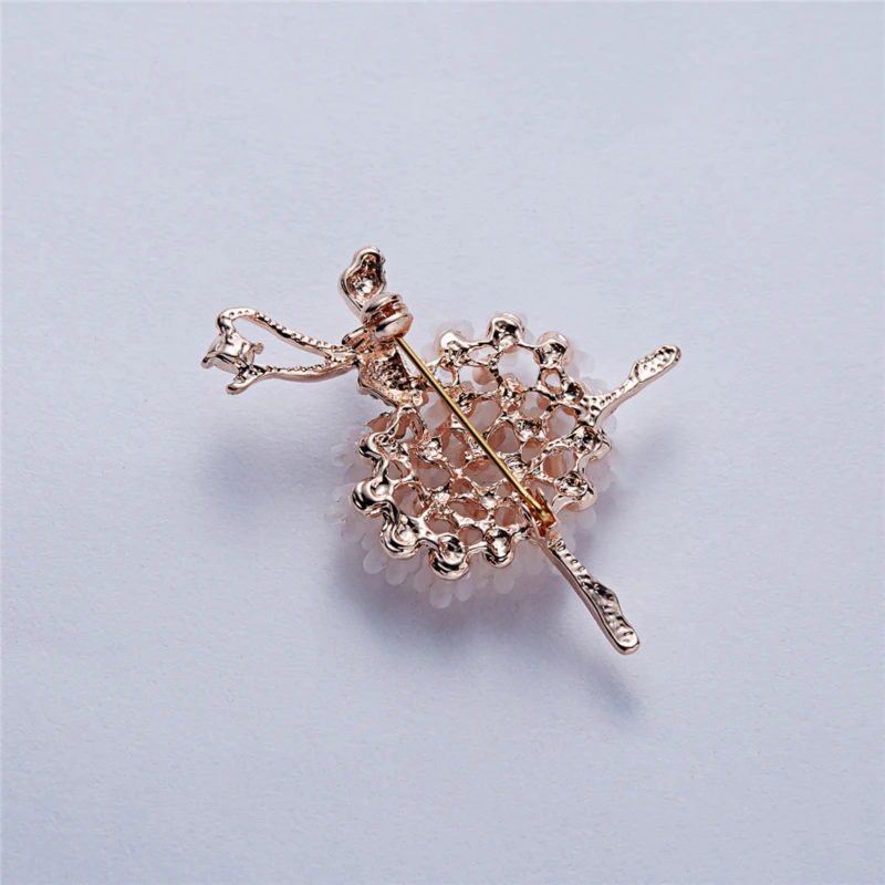 

Crystal Ballerina Dance Girl Brooch Pin Angel Dancer Dancing Pins Brooches Jewelry Fit for Jewelry Gift Women Figure Alloy HJUEY