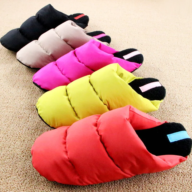 Зимние хлопковые тапочки Толстые Тапочки для пар Ультра светильник Домашние