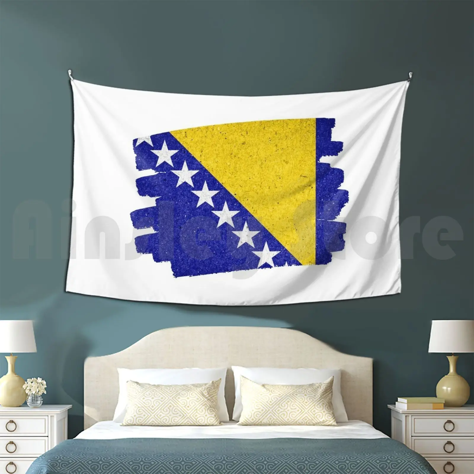 

Bosnia And Herzegovina Flag Customized Tapestry Bosnia And Herzegovina Bosnian Bosnia Herzegovina