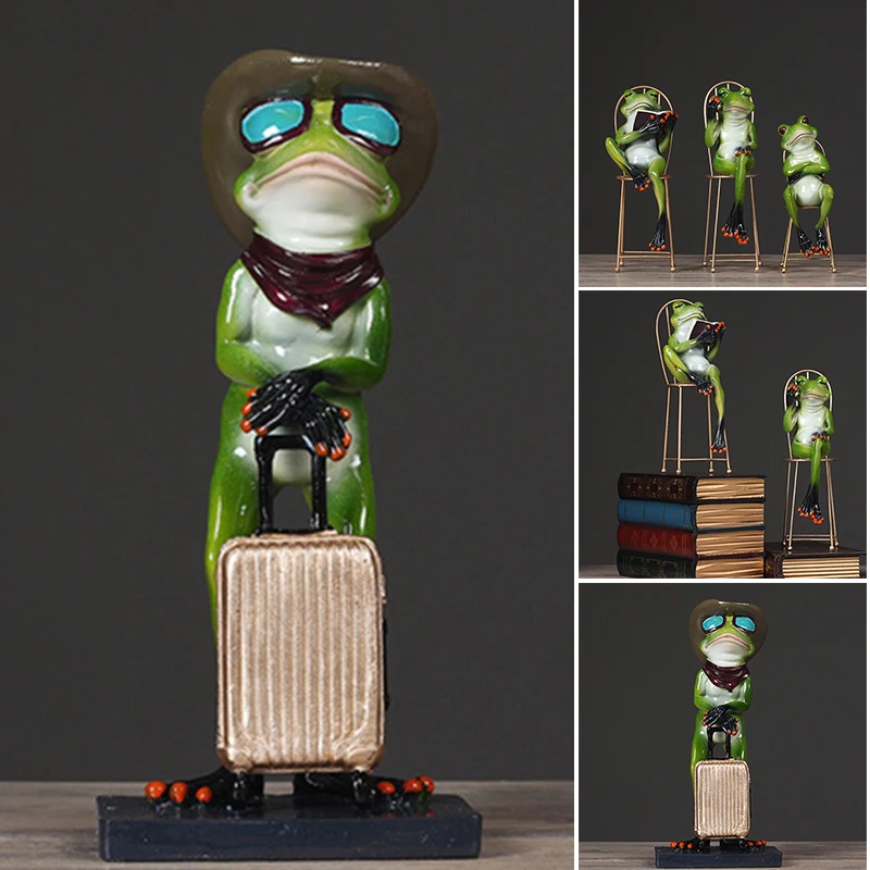 

Смолаы 3d фигурки Лягушек Украшения Сада наружная модели животных Статуи Статуэтки милые поделки для домашних животных для дома, сада