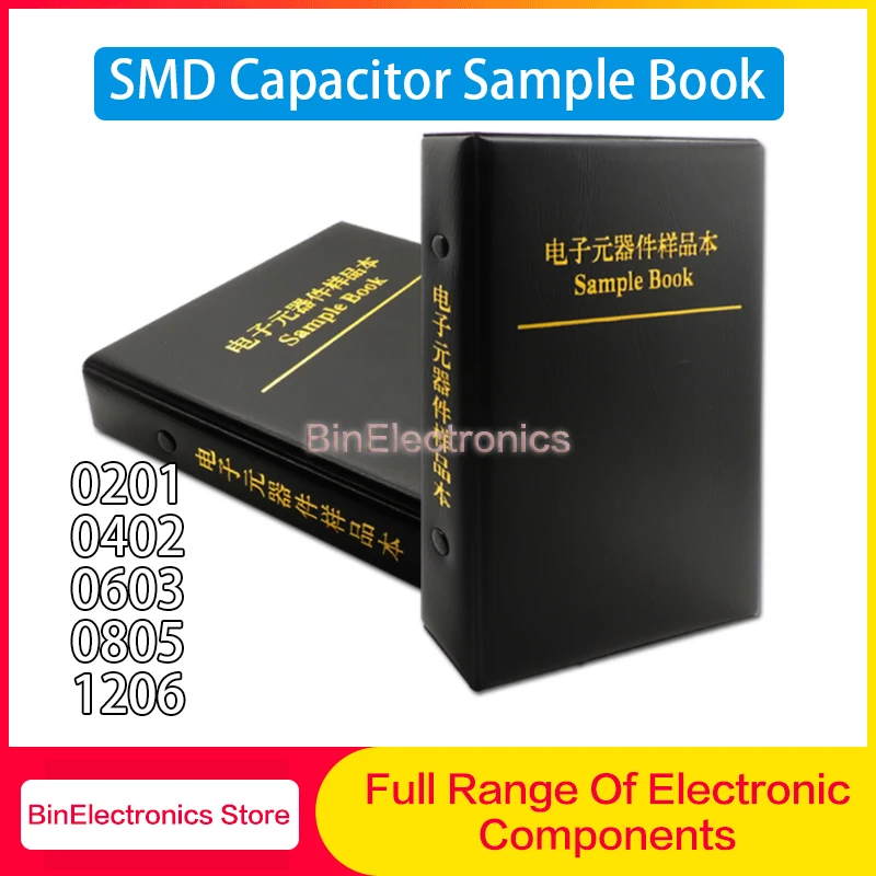

SMD Capacitor Assortment Kit Sample 0201 0402 0603 0805 1206 1pf~10uf 50 80 90 92 Kinds Capacitor Sample Book