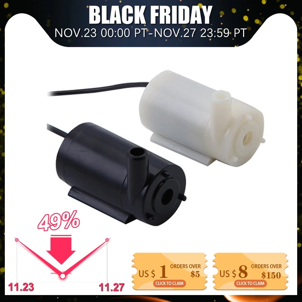 2020 мини погружной водяной насос при напряжении от 5 В до 12 постоянного