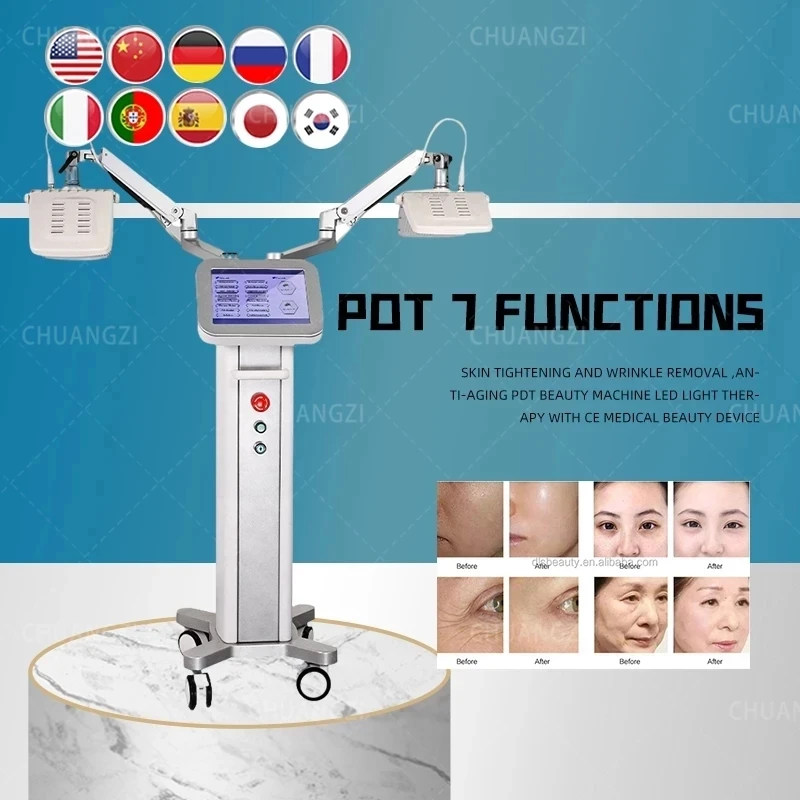 

2021 PDT/LED therapy machine repair the sensitive skin and Face Skin Care Light /bio light therapy led skin care beauty machine