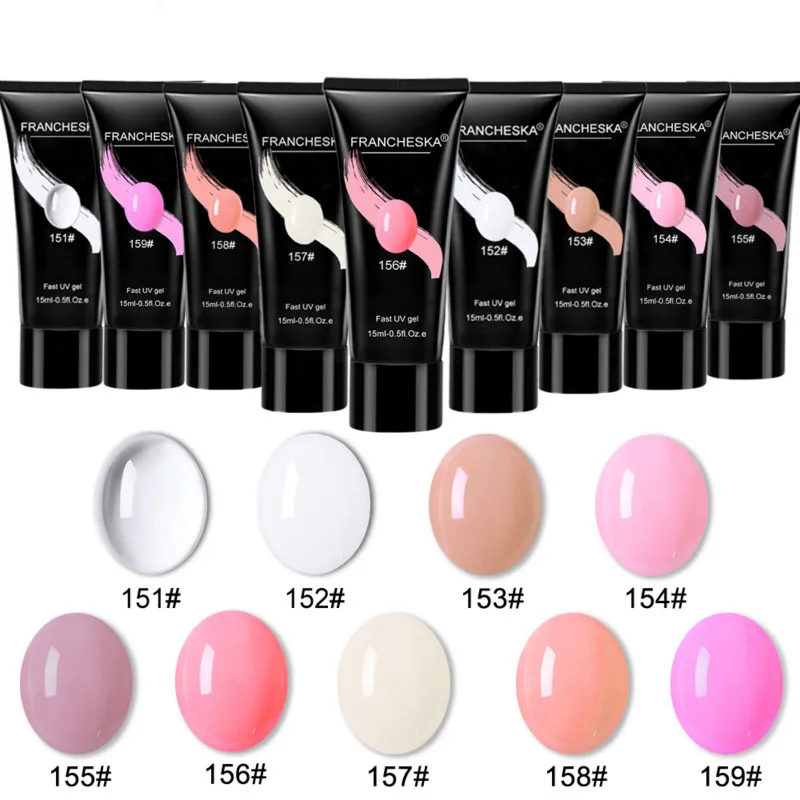 Быстросохнущий стойкий гель для наращивания ногтей УФ-фототерапия клей