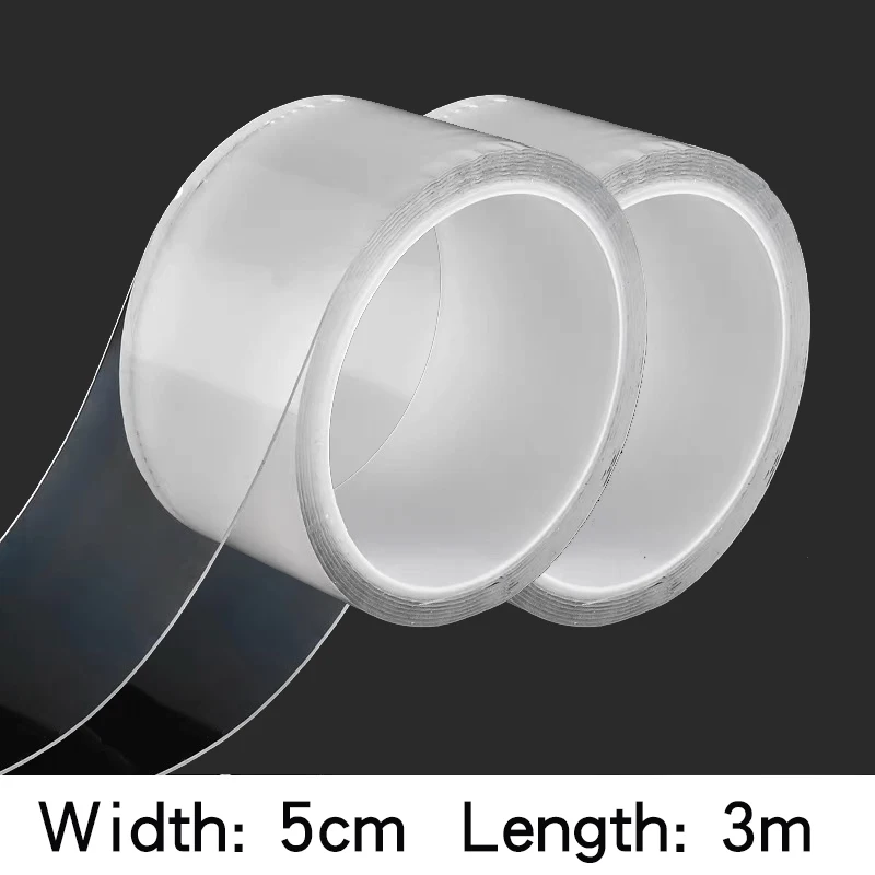 3mx5cm 2PCS Прозрачный акриловый без следа водонепроницаемый плесени-доказательство ленты самоклеящаяся лента Ванная Кухня Раковина угловая линия наклейка в виде полосы - Цвет: 3mx5cm 2PCS