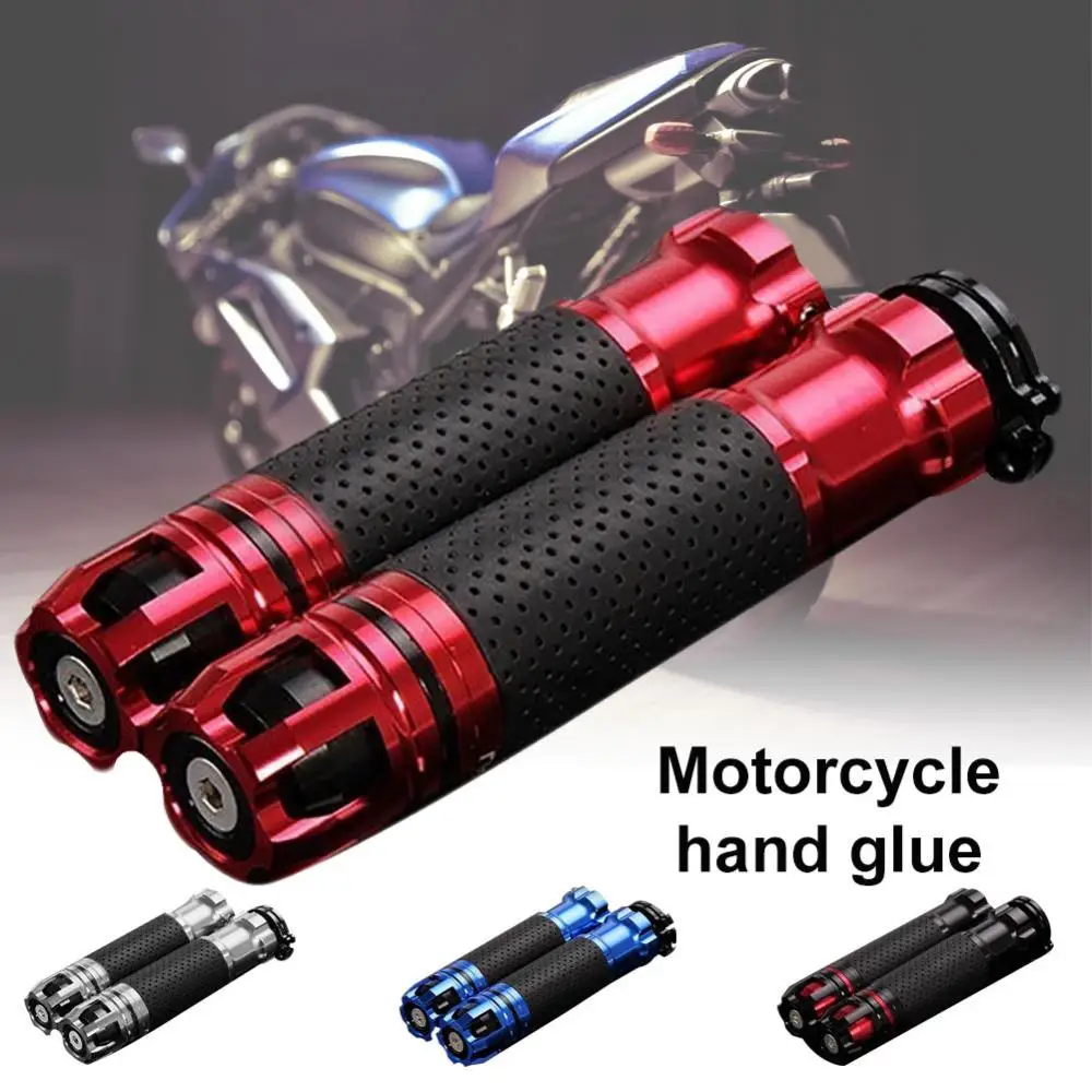 

80%HOT 2Pcs Stylish Motorcycle Motorbike Handlebar Carbon Fiber Throttle Handle Grip