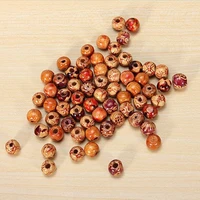 wooden beads large hole bohemia charms for macrame 100pcs mixed crafts diy jewelry making