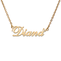 god with love heart personalized character necklace with name diana for best friend jewelry gift