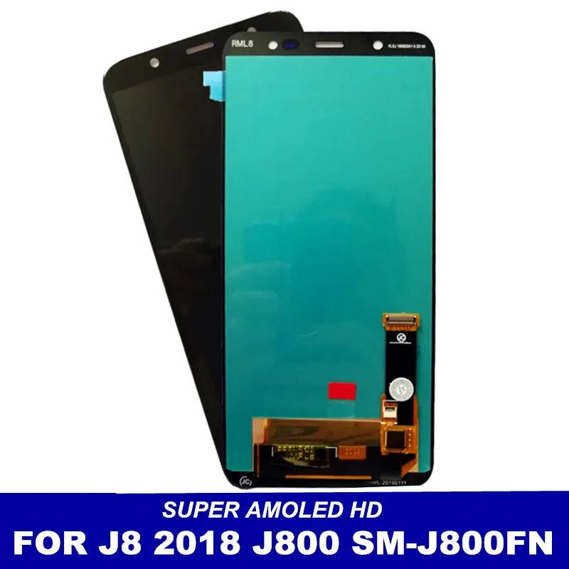 Обнаружен и подходит для замены ЖК-монитора samsung Galaxy J8 2018 J800 SM-J800 сенсорной