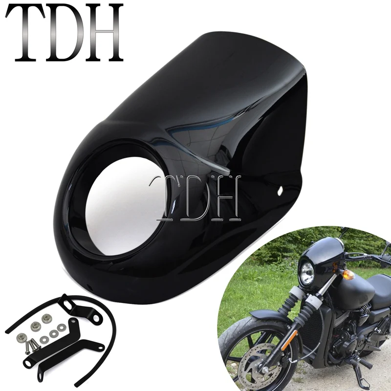 2015 2020 мотоциклетный Передний фонарь обтекатель Cafe Racer маска Cowl для Harley Street 500 750 XG750