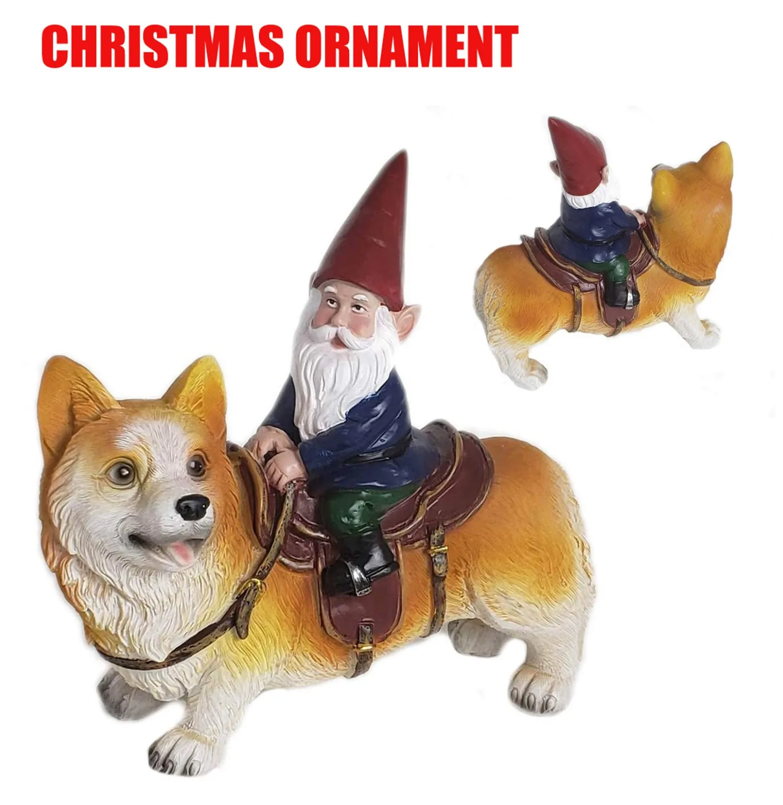 

Resin Naughty Garden Gnome Garden Decoration 5 Inch Statue White Old Man Fairy Garden Ornament Accessories Elves Desk Decor Gift