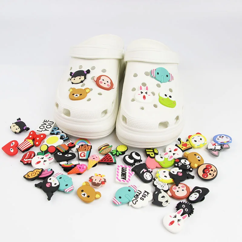 

Hot Sale New Designer Cute Cartoon Style Croc Charms Random 1 Pcs Shoes Accessories Lovely Shoes Decorations