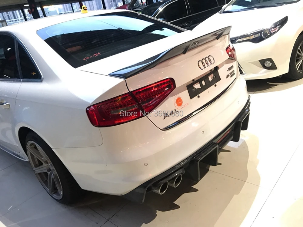 Высококачественный задний спойлер из углеродного волокна для Audi A4 B8 B8.5 2013 2014 2015