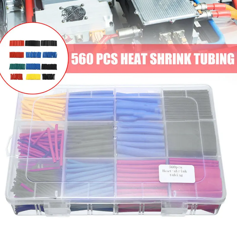 Коэффициент усадки 2: 1 термоусадочная пленка провод рукав трубка комплект