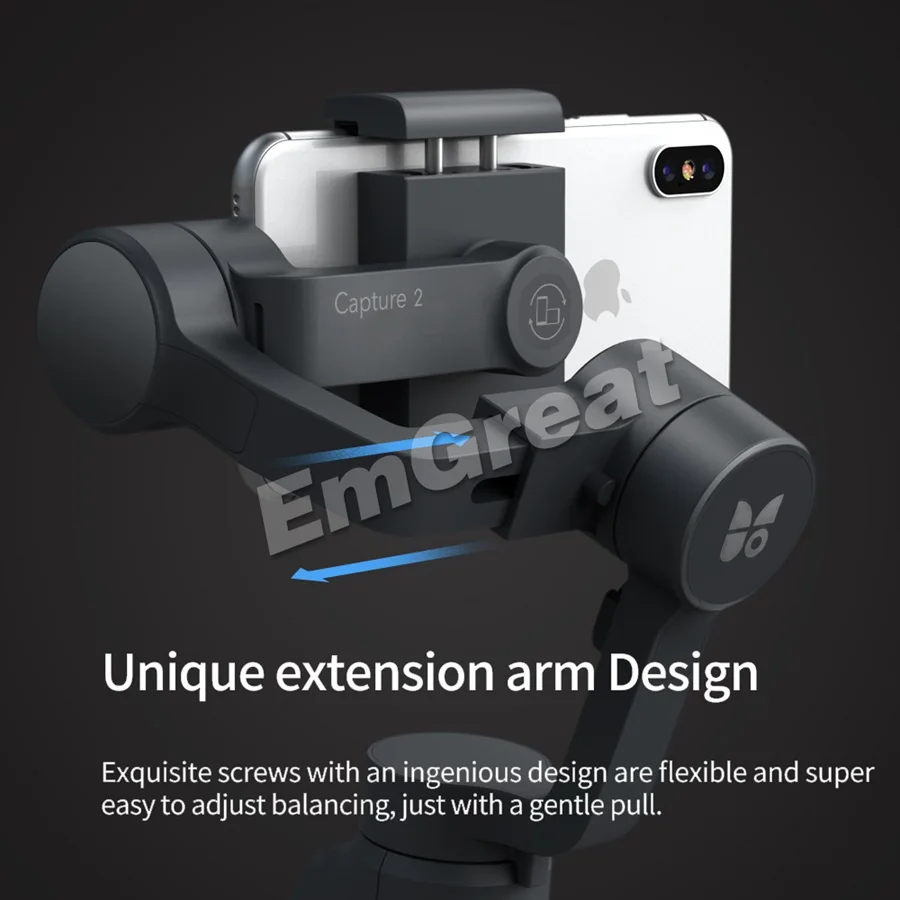 Funsnap захвата 2 3-Axis смартфон ручной шарнирный стабилизатор для камеры для iPhone XS X 8 Xiaomi samsung S9 S8 экшн Камера PK гладкой 4