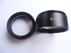 0.75X Детали микроскопа 0.3X 0.5X 0.7X 0.75X 1X 2X линза для стереомикроскопа аксессуары для объектива вспомогательная линза 48 мм резьба - Цвет: 0.75X