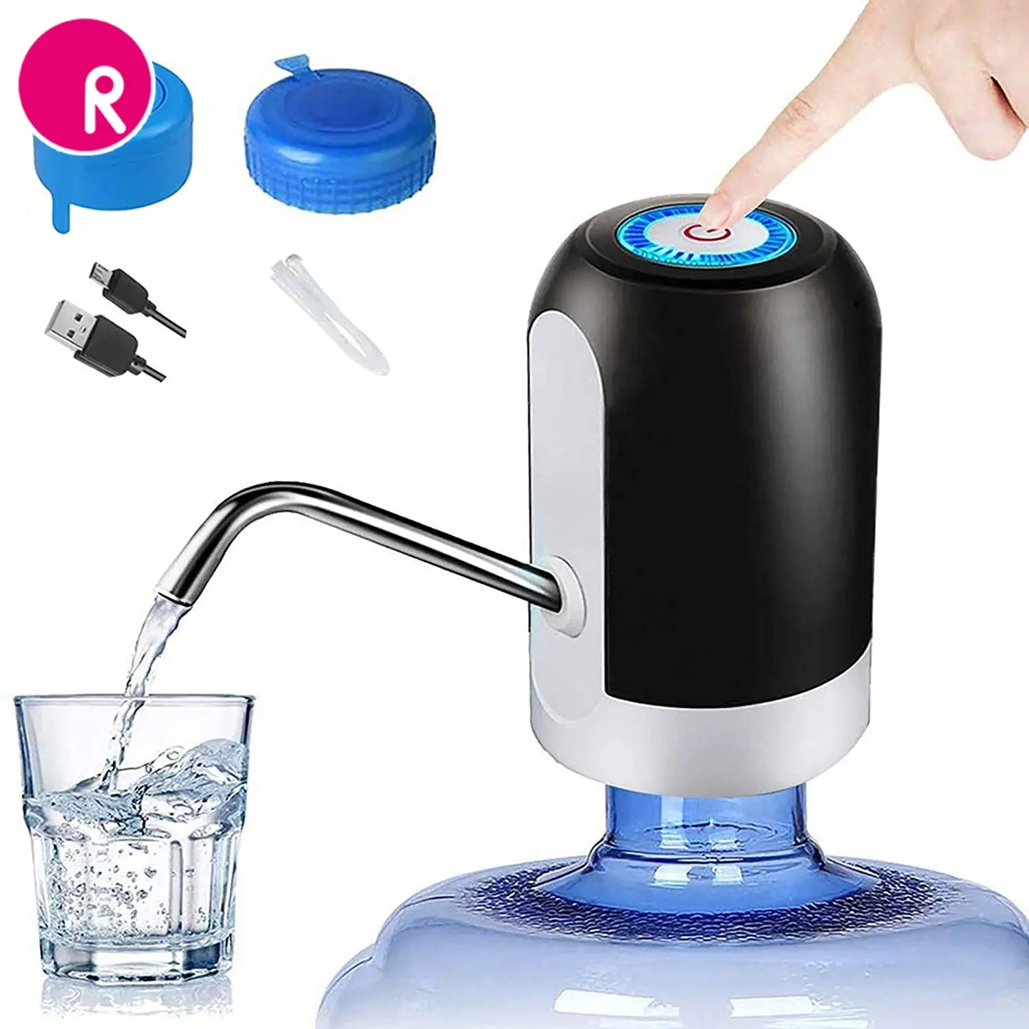 

Water Bottle Pump USB Charging Automatic Electric Water Dispenser Pump Bottle Water Pump Auto Switch Drinking Dispenser