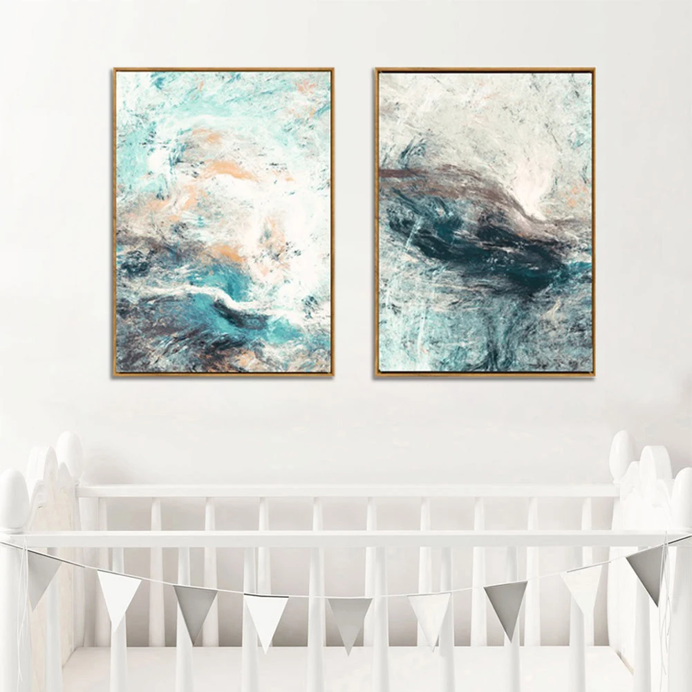 Без рамы абстрактная картина холст гостиная спальня постер настенное украшение