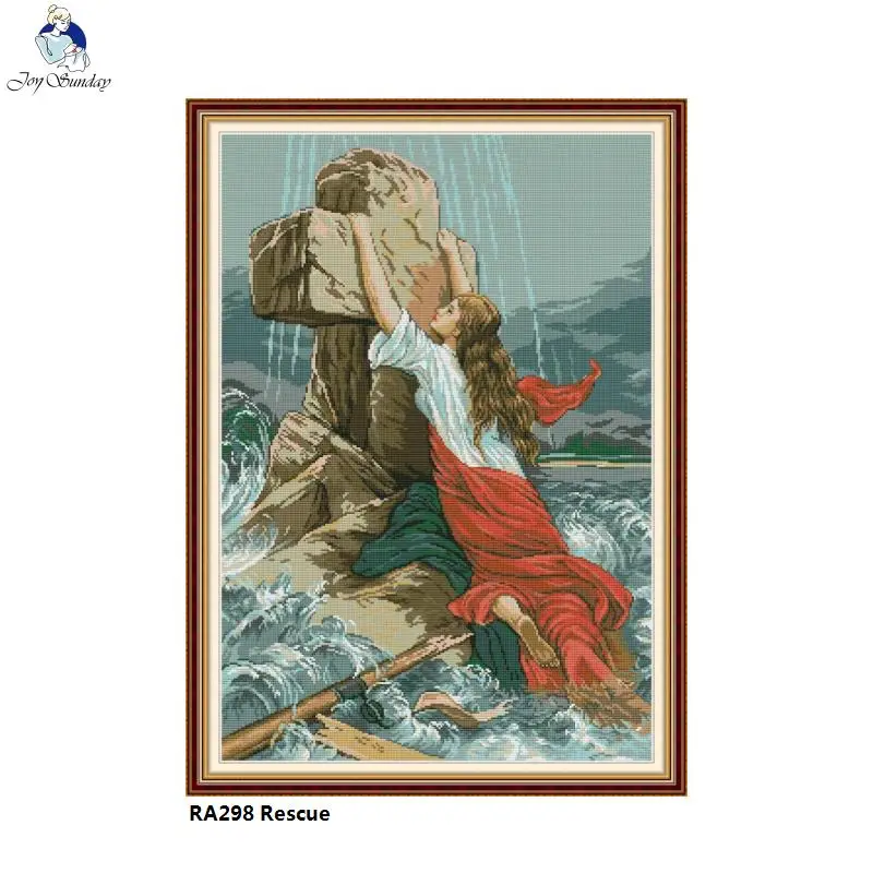 Joy Sunday Рождение Венеры декор живопись Счетный принт на холсте 11CT14CT Китайский Набор для вышивки крестом Набор для вышивания рукоделия