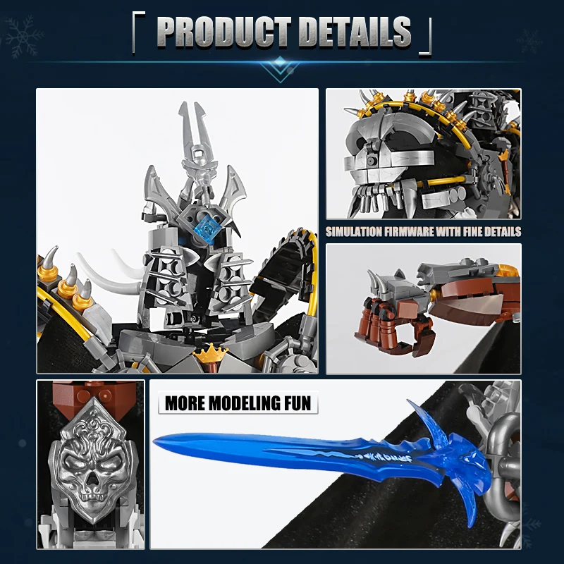 

Yeshin K83 Movie Toys The MOC Lich Model King Building Blocks Bricks Assembly Game Birthday Toys Kids Christmas New Year Gifts