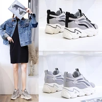 casual shoes female increased four seasons shoes 2021 new torre through net single large base shoe shoes wet shoes high heels