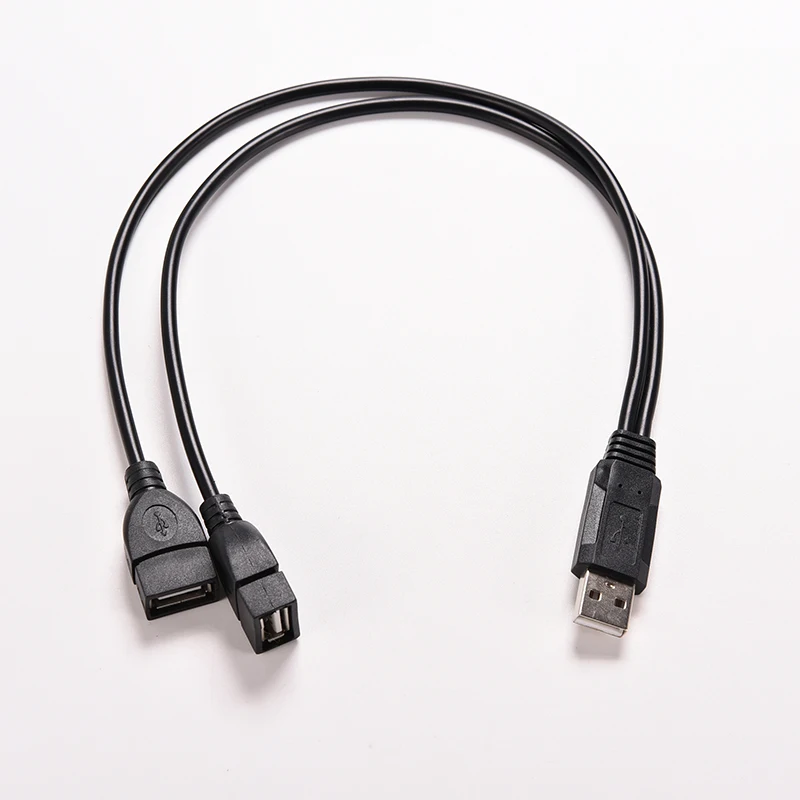 1x USB 2 0 A папа к двойным мама Y разветвитель концентратор шнур питания кабель