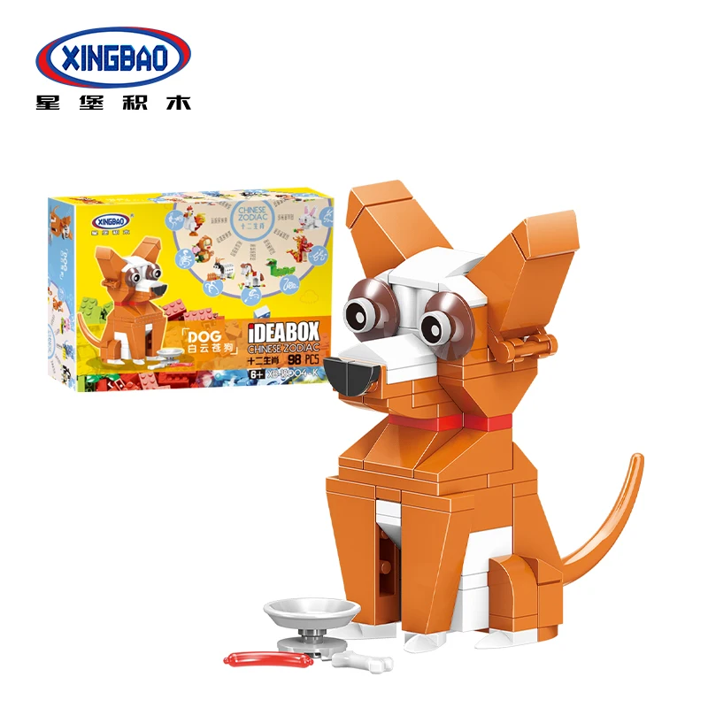 

Xingbao Chinese Mini Animals Style 12 in1 Zodiac Building Block Kids Intelligence Education Bricks Toys For Children