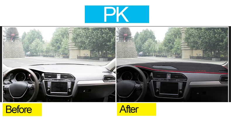 Для Volkswagen VW Tiguan 2009- приборной панели автомобиля крышка затенение коврик козырек от солнца коврик ковер аксессуары для интерьера