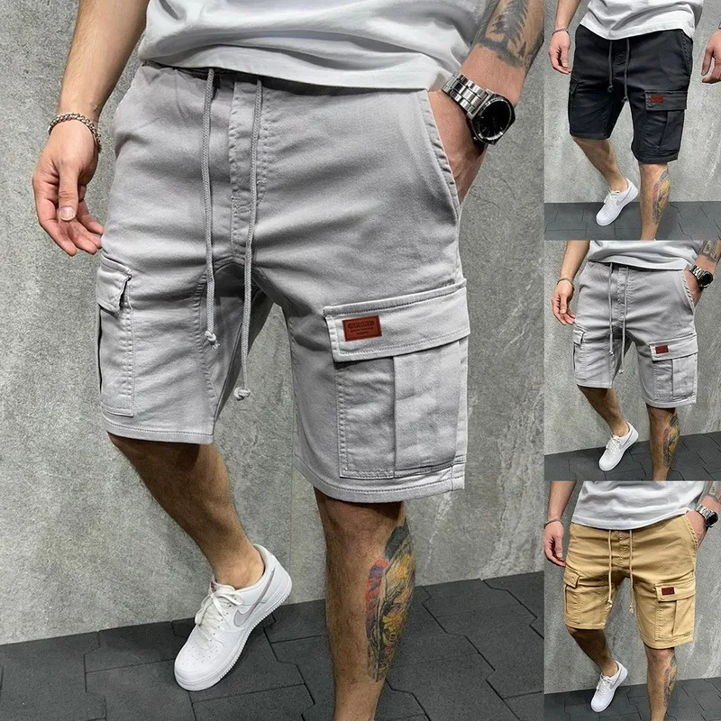 

2021 Summer New Straight Youth Sports Overalls Men's Trend Cool Youth Five-point Pants Overalls Shorts