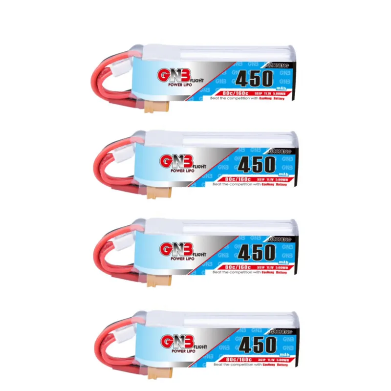 Gaoneng GNB 7,4 V 2S 11,1 V 3S 4S 14,8 V 450MAH 80C Lipo аккумулятор XT30 разъем для CineBee Cine Whoop BetaFPV Дрон RC Квадрокоптер