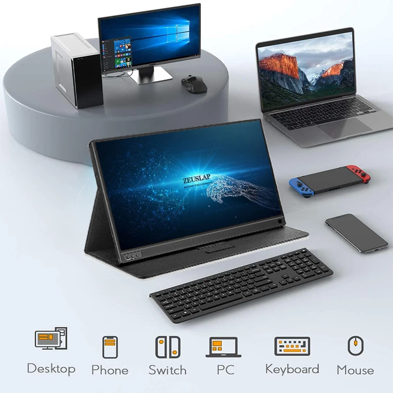 Фото 15 6 дюймовый USB C TYPE HDMI совместимый беспроводной портативный монитор FHD экран для 15 6 дюймовый USB C TYPE HDMI совместимый беспроводной портативный монитор FHD экран для