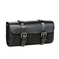 motorcycle front oiled wax canvas with leather waterproof bicycle bag black car lock bag lady leisure diagonal bag bags