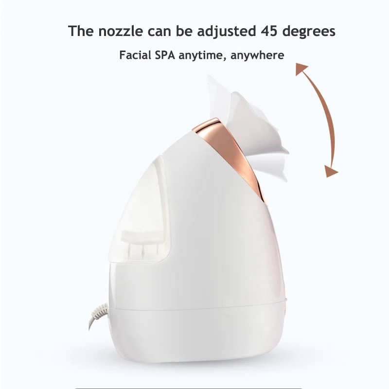 

Adjustable Nozzle Nano Ion Spray Facial Steamer Face SPA Moisturizer Replenishing Water Cleansing Pores Hot Spray Essential Oil