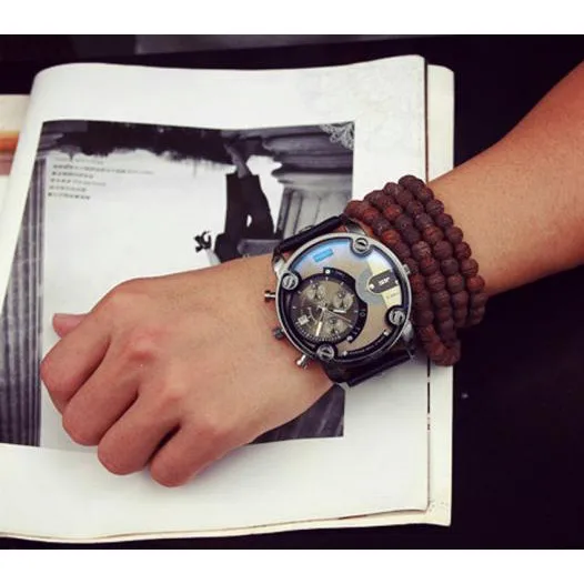 

Mens Watches Top Luxury Brand Men Leather Watches Man Analog Quartz Clock Waterproof Sports Military Wrist Watch Erkek kol saati