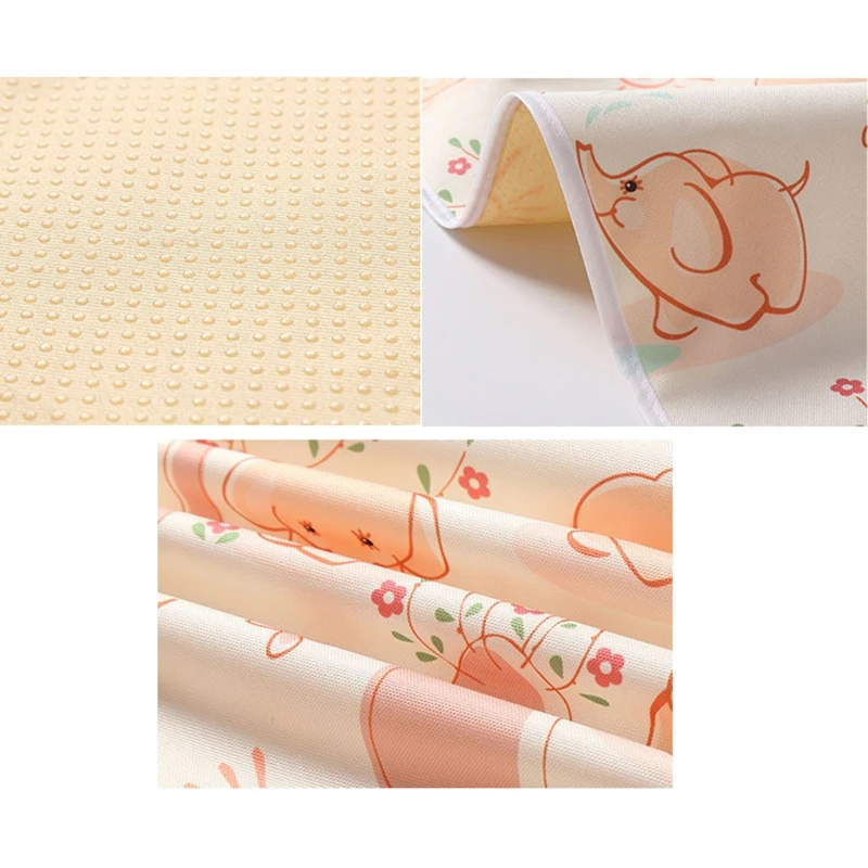 

Washable Highchair Floor Mat Anti-Slip Silicone Spot Mat Waterproof Food Catcher Art Craft Leak Proof Mat Crawling Play Mat