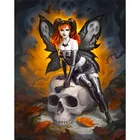 Набор для алмазной вышивки сделай сам FIYO, картина с изображением скелета, 5D мозаика, вышивка крестиком, портрет