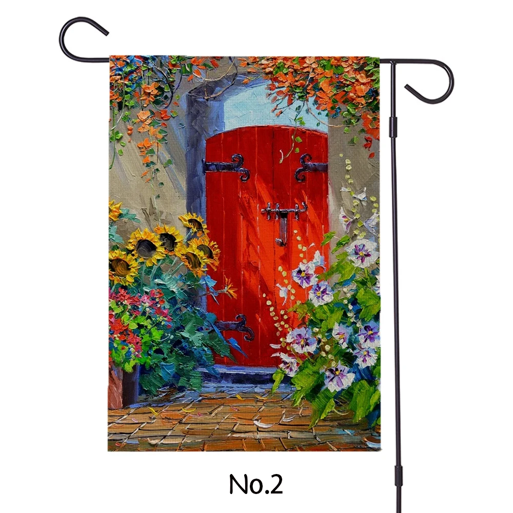 Большая рекламная ферма mallroom свежие цветы флаг для весеннего сада каменные банки