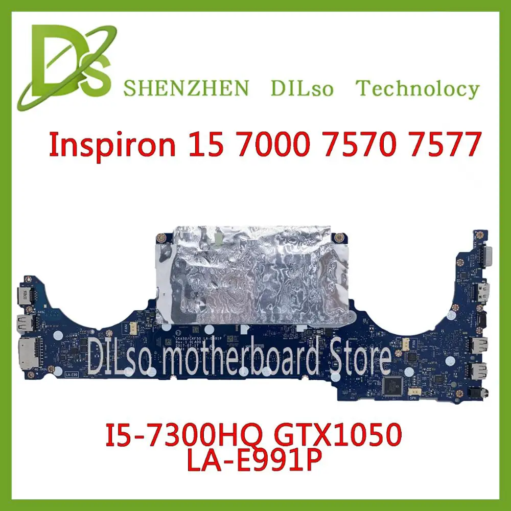 Billig KEFU LA-E991P Motherboard Für DELL Inspiron 15 7000 7570 7577 Motherboard I5-7300HQ GTX1050 CN-0CPHC8 Test 100%