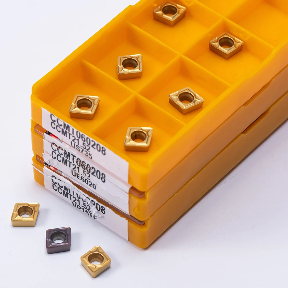 Набор пластин из карбида CCMT060208 VP15TF US735 UE6020, 10 шт.