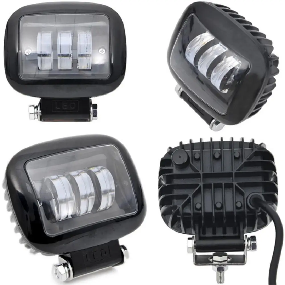 

New 5inch 30w Square Flood Beam Led Work Light For Motorcycle Suv Car 4x4 Truck Offroad 24v 12v Lights Bar Car Light Accessories