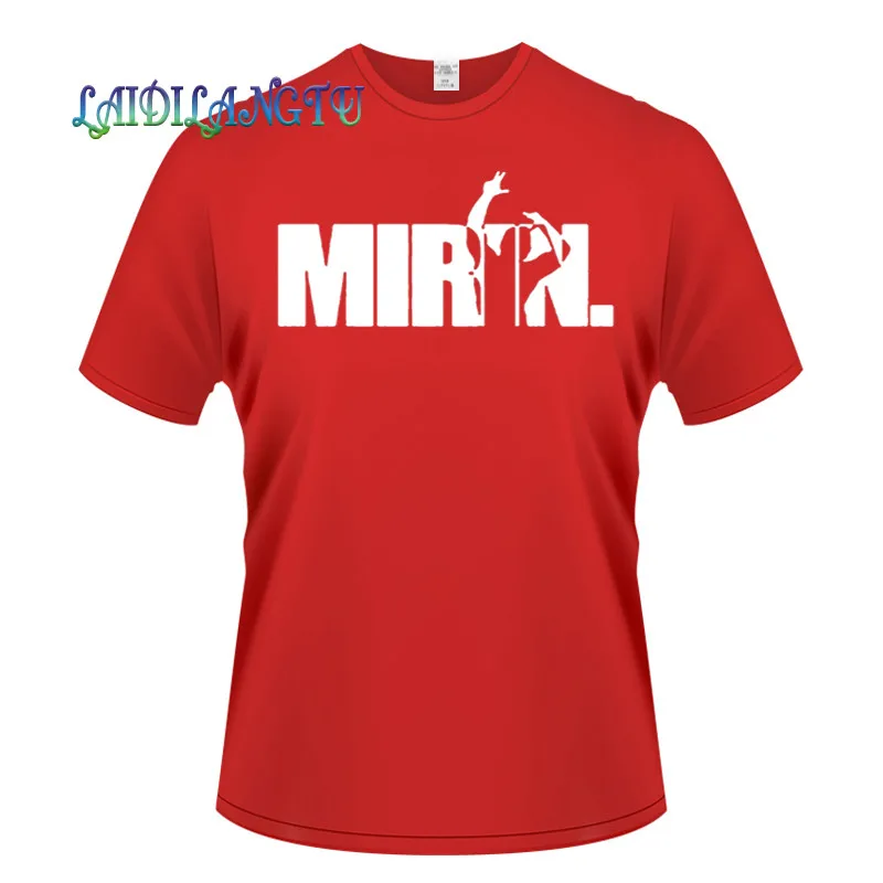 Мужская хлопковая футболка с короткими рукавами принтом в подарок на день