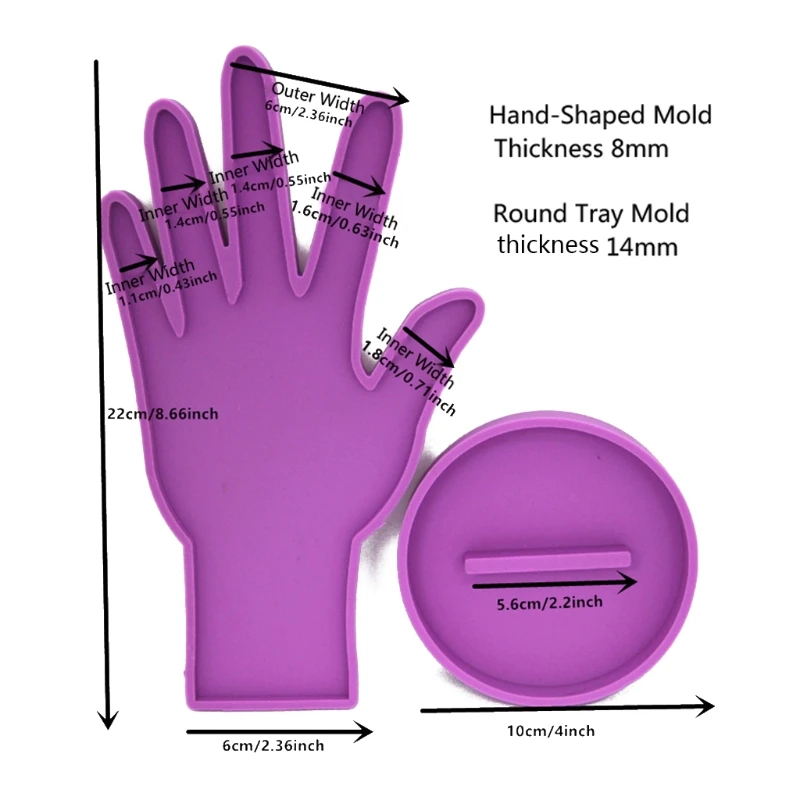 

Hand-Shaped Jewelry Display Mold Earrings Bracelet Storage Silicone Mold Jewelry Stand Mold Craft Tools for DIY Decorations
