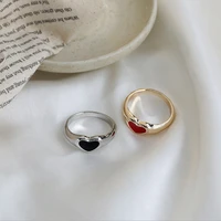 exquisite love niche design simple trend fashion individuality hollow index romantic finger rings jewelry for women