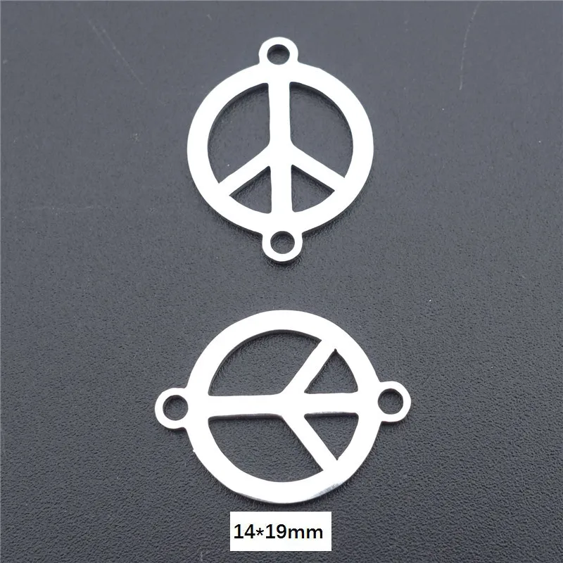 50 шт. Нержавеющая сталь Разъем Шарм пальмовых листьев силуэта с принтом Якорь