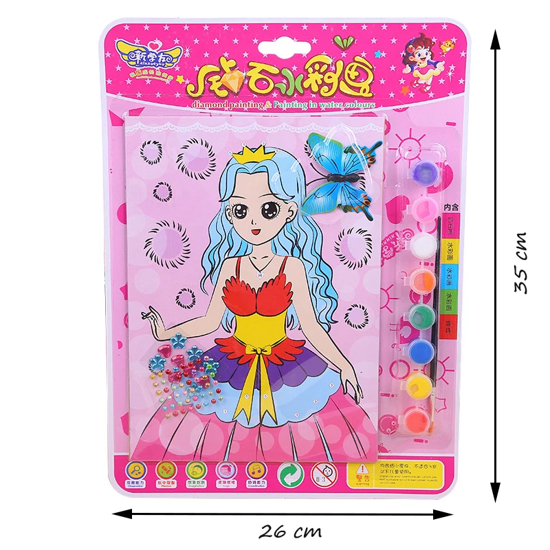 

Creative Diamond Watercolor Painting Educational Toys Children's Holiday Gift DIY Handmade Graffiti Educational Painting Toy