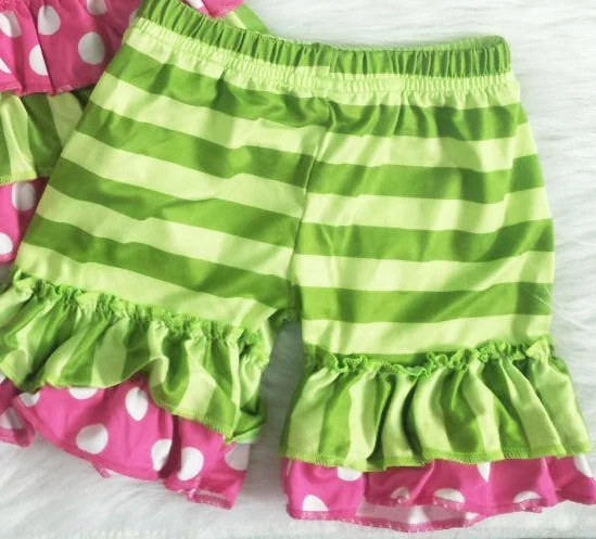 Нарядный летний наряд с оборками в полоску детская одежда для девочек