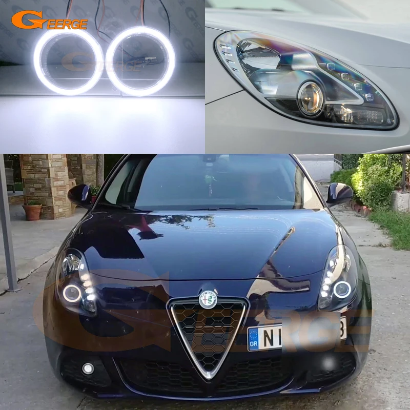 Для Alfa Romeo Giulietta 2010 2018 отличный ультра яркий COB led Ангельские Глазки halo кольца